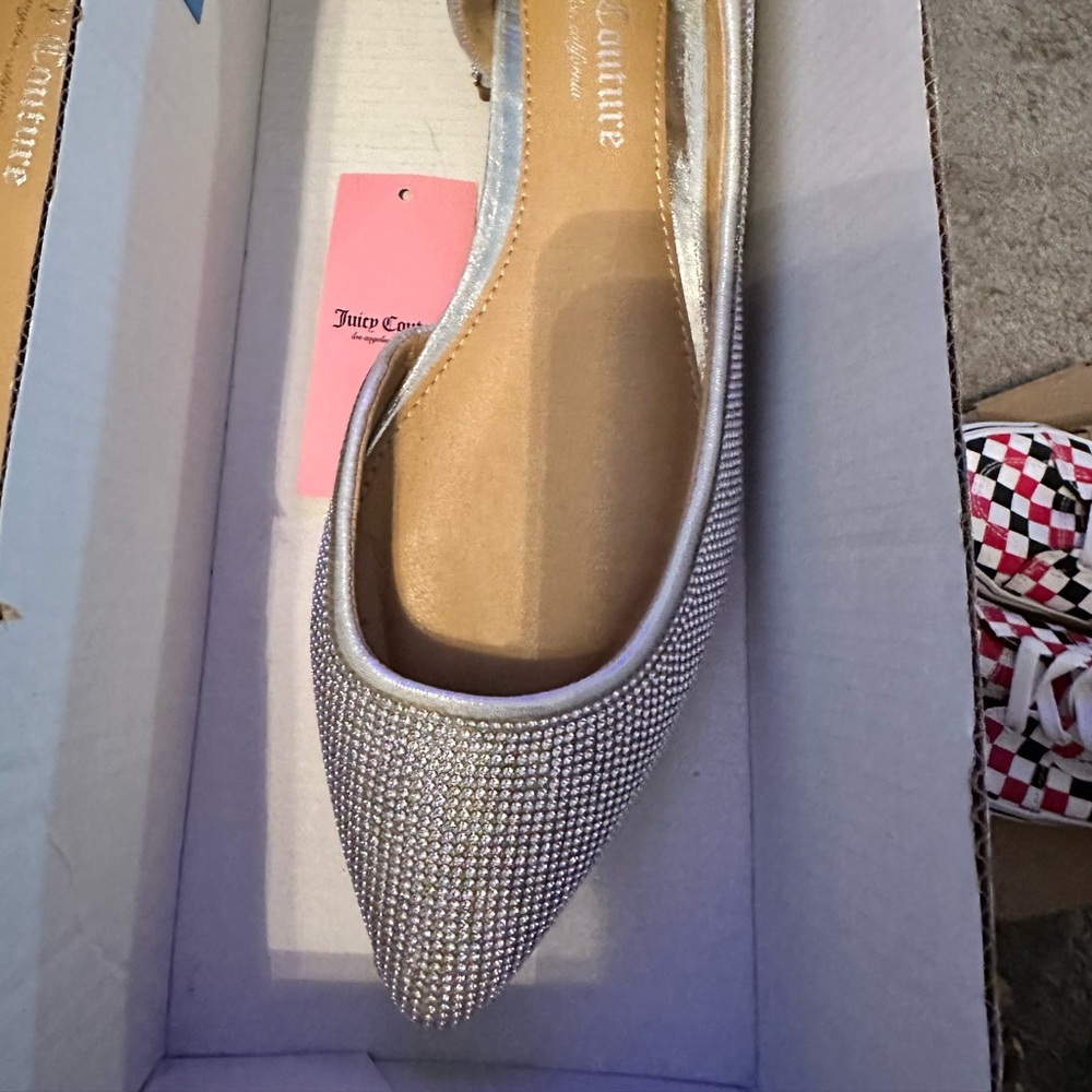 Silver bling shoes